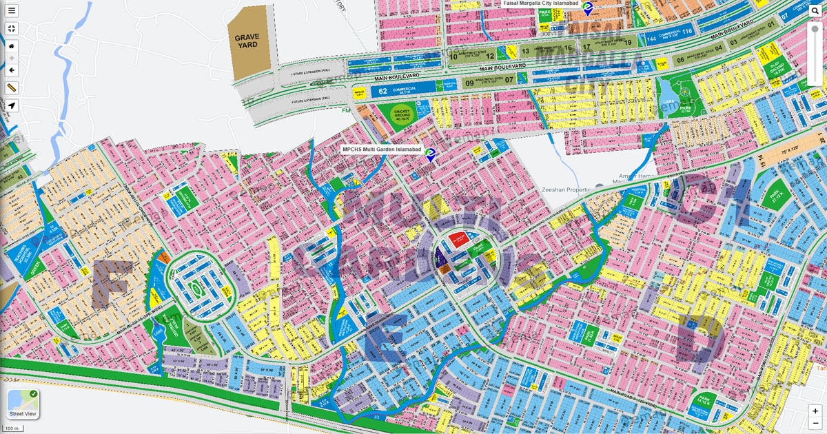 Project Map Luxury Villa 10 Marla